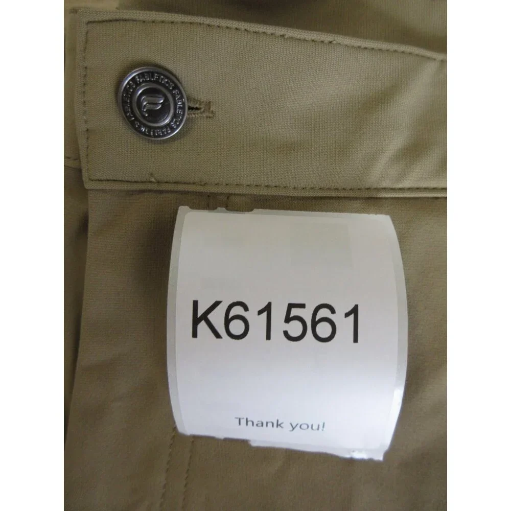 Fabletics Pants 40X26 Tan Performance Golf Commuter Travel Tech Logo